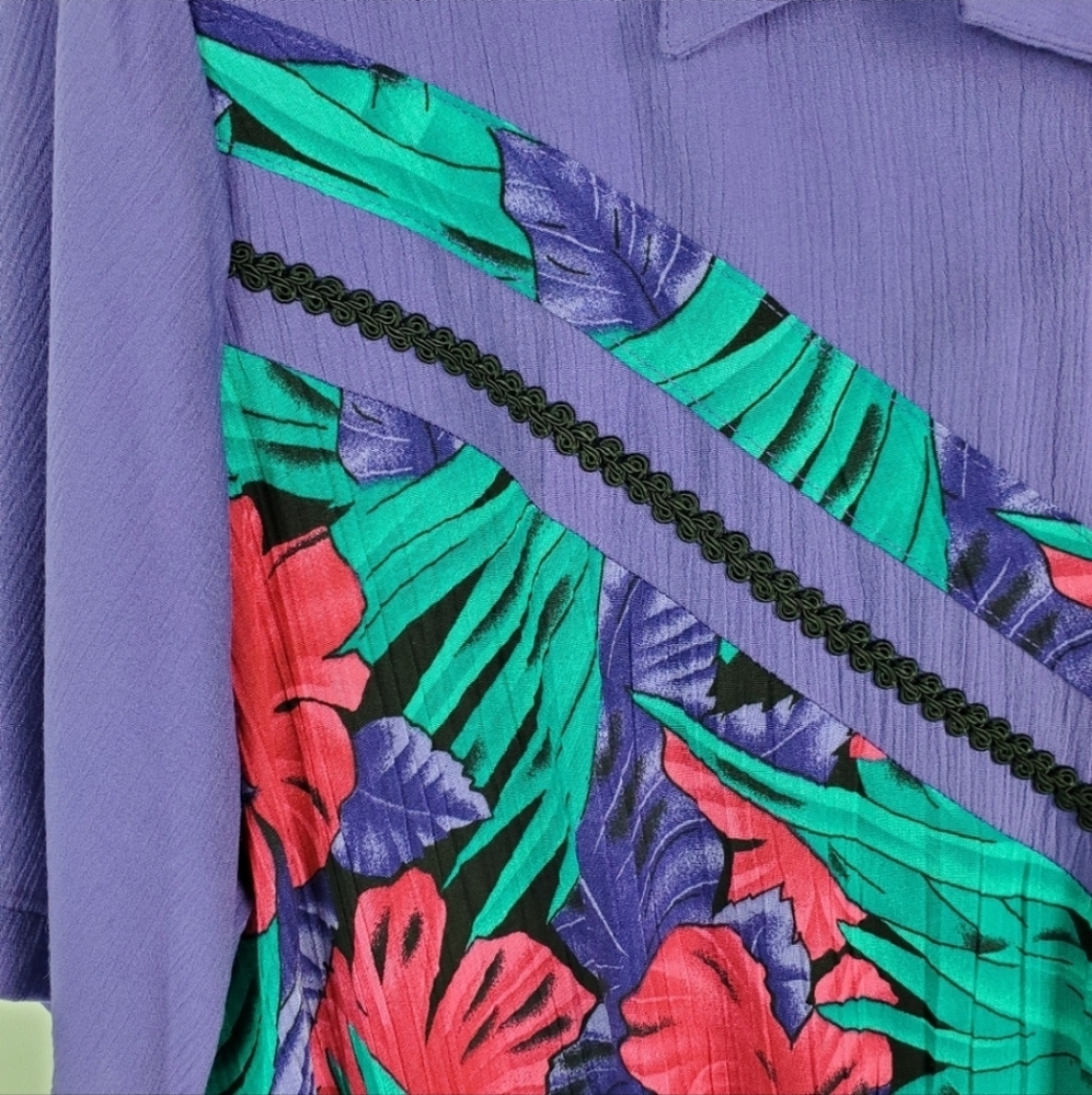 Alfred Dunner Vintage Top With Shoulder Pads Sz 22W - Picture 4 of 9